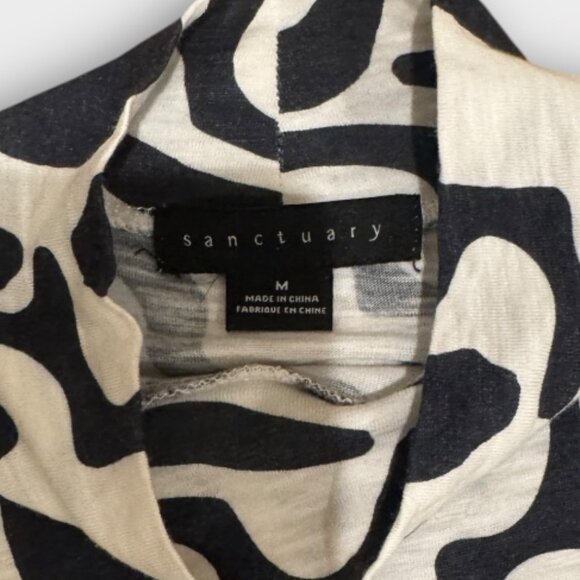 Sanctuary mockneck long sleeved top abstract shapes - medium - Picture 3 of 4